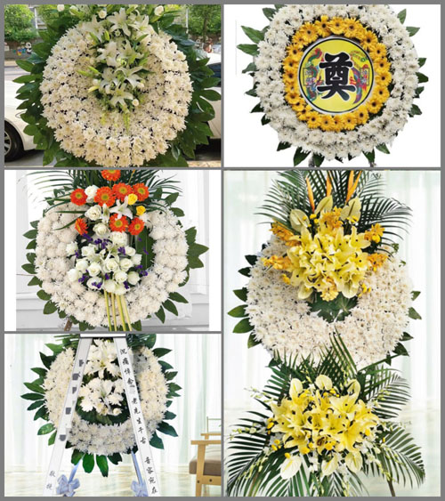 福建福州长乐市首占镇岭头村花圈速递